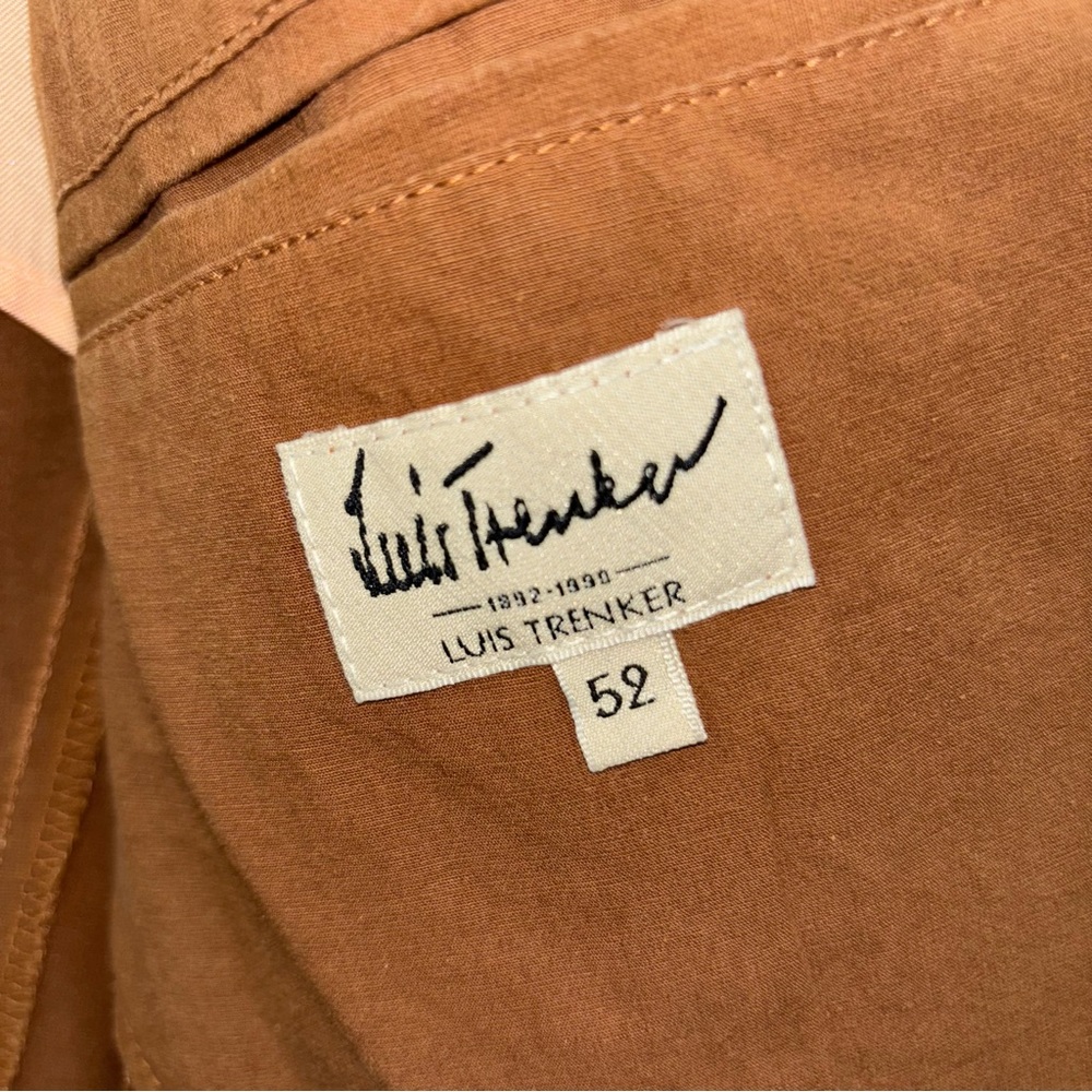 Luis Trenker Linen Cotton Blend Sport Coat Blazer Lightweight Size EUR 52 Italy - Picture 4 of 16